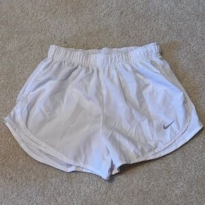 Medium White Nike Dri-Fit Shorts